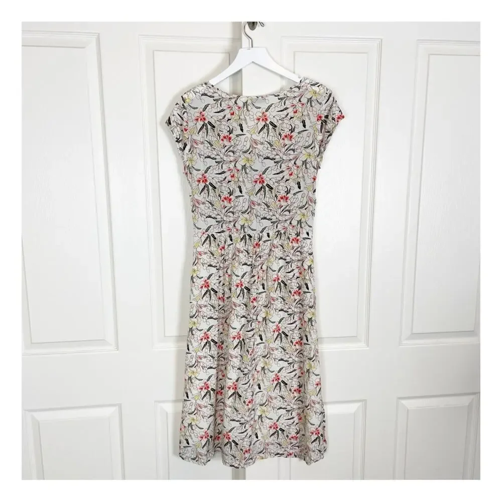 & Other Stories Floral Button Front Midi Dress Cottagecore Boho Sz 8 - Picture 5 of 10